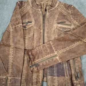 Women's Brown Leather Jacket